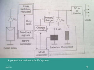 A general stand-alone solar PV system 