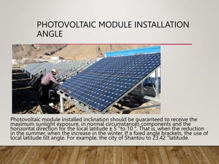 Inclination Installation Solar Power.ppt
