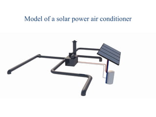 Model of a solar power air conditioner
 