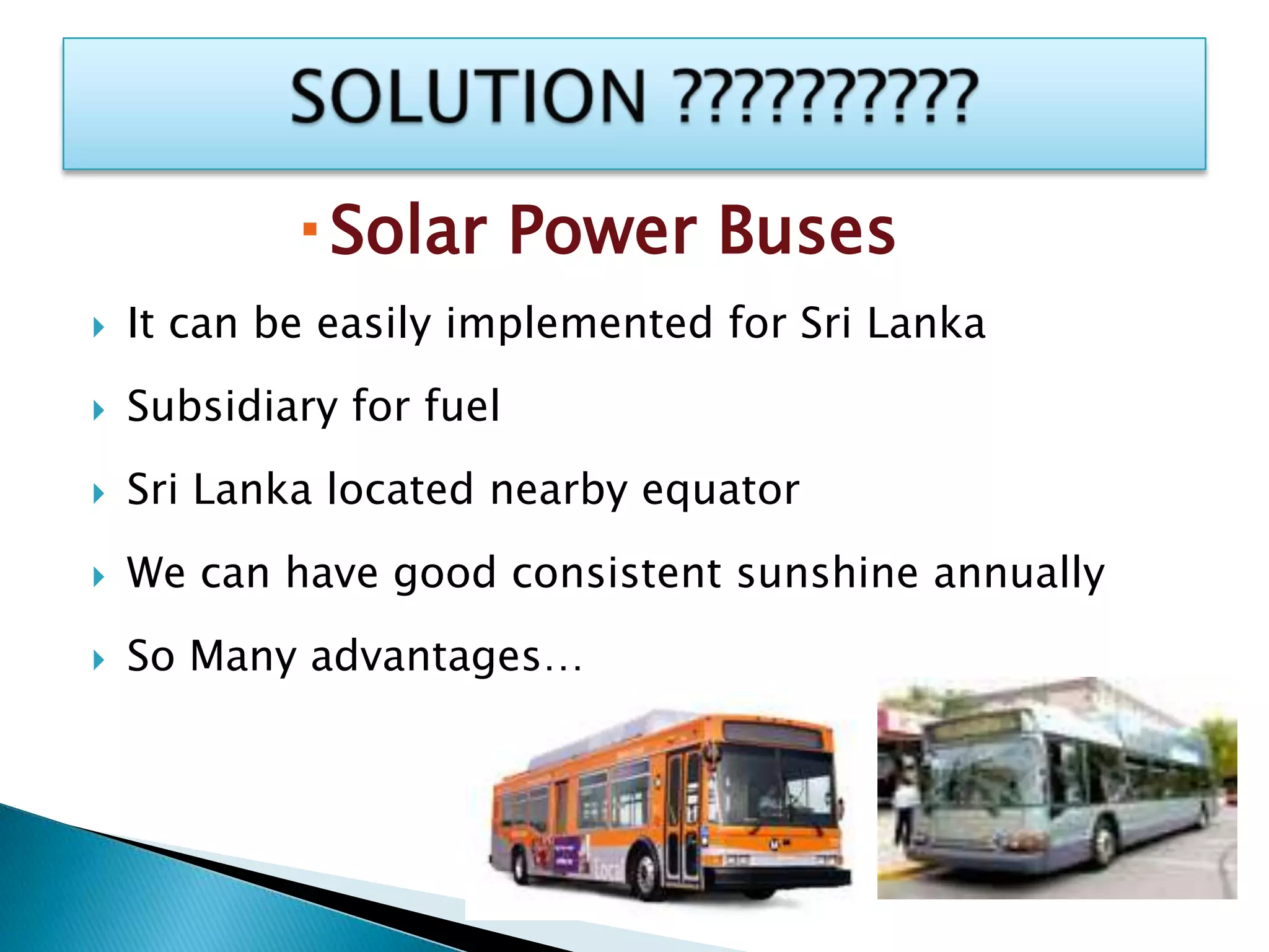 Solar power buses | PPTX