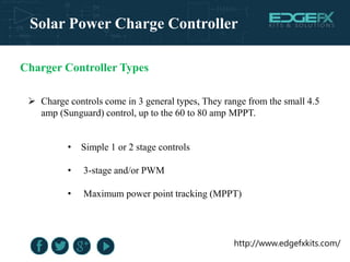 Solar Power Charge Controller | PPTX