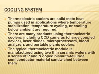 Solar powered compressor less refridgerator system | PPTX