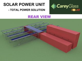 SOLAR POWER UNIT   - TOTAL POWER SOLUTION REAR VIEW 