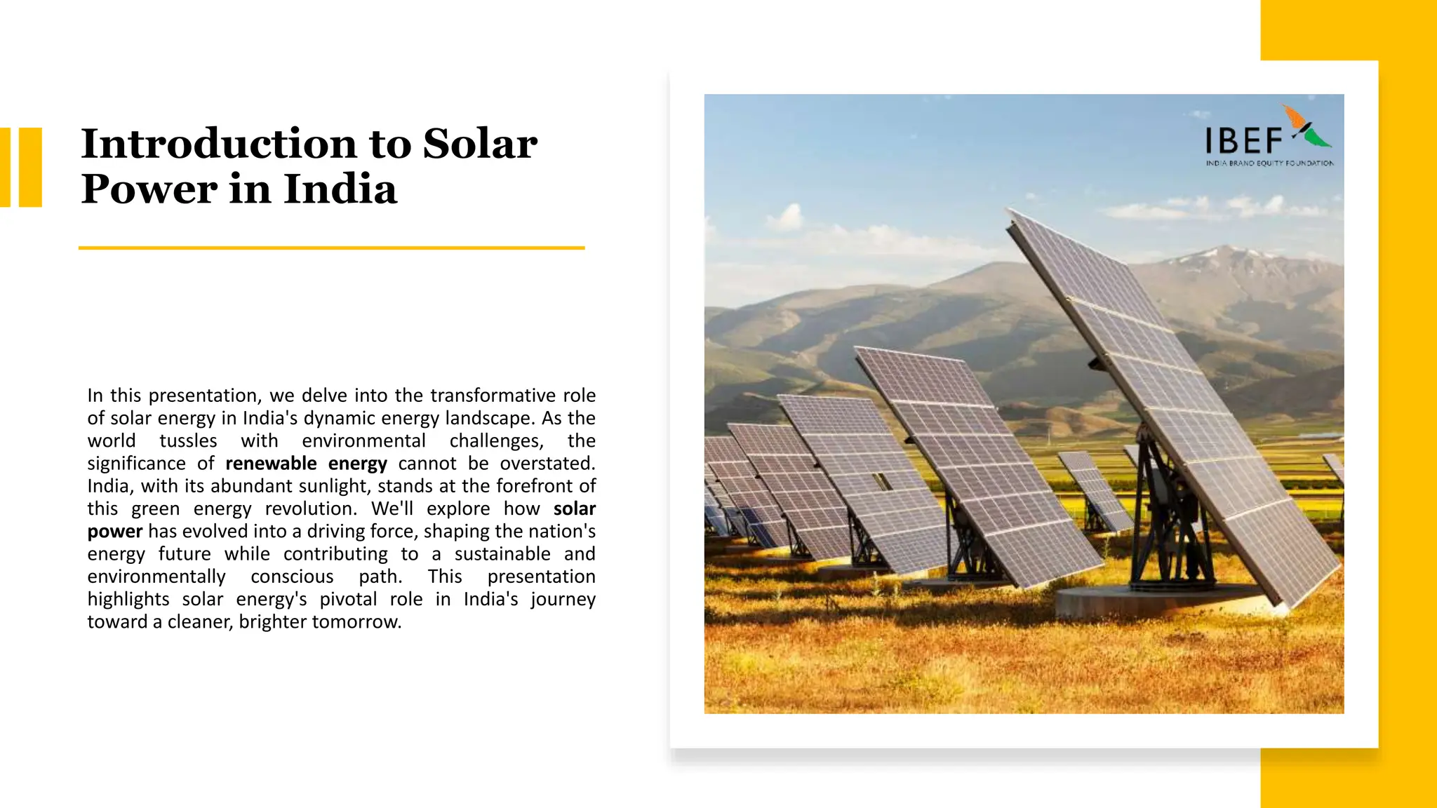 Solar Power in India - A Growing Force in the Renewable Energy Sector ...