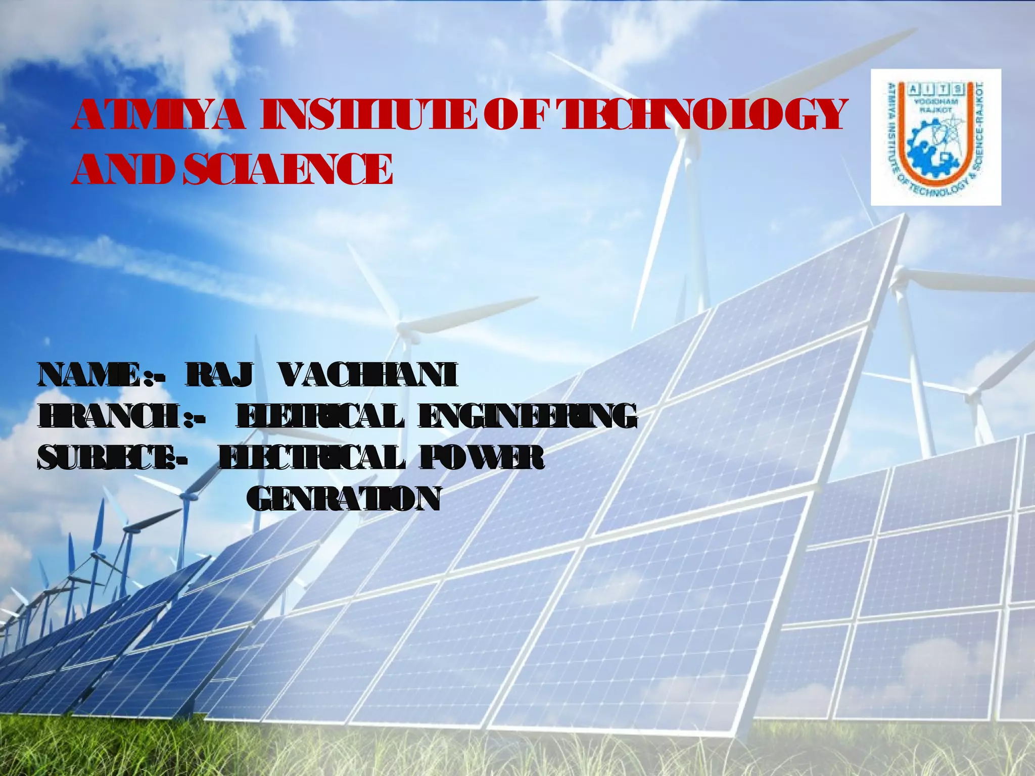 Solar power plant | PPT