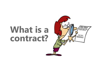 z
What is a
contract?
 