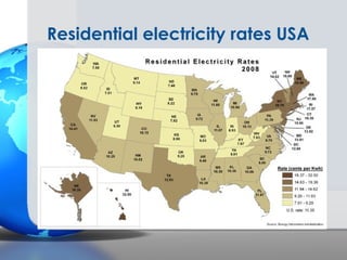 Residential electricity rates USA
 