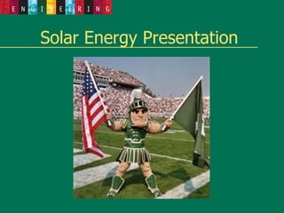 Solar Energy Presentation
 