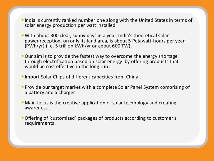 sample business plan for solar power plant