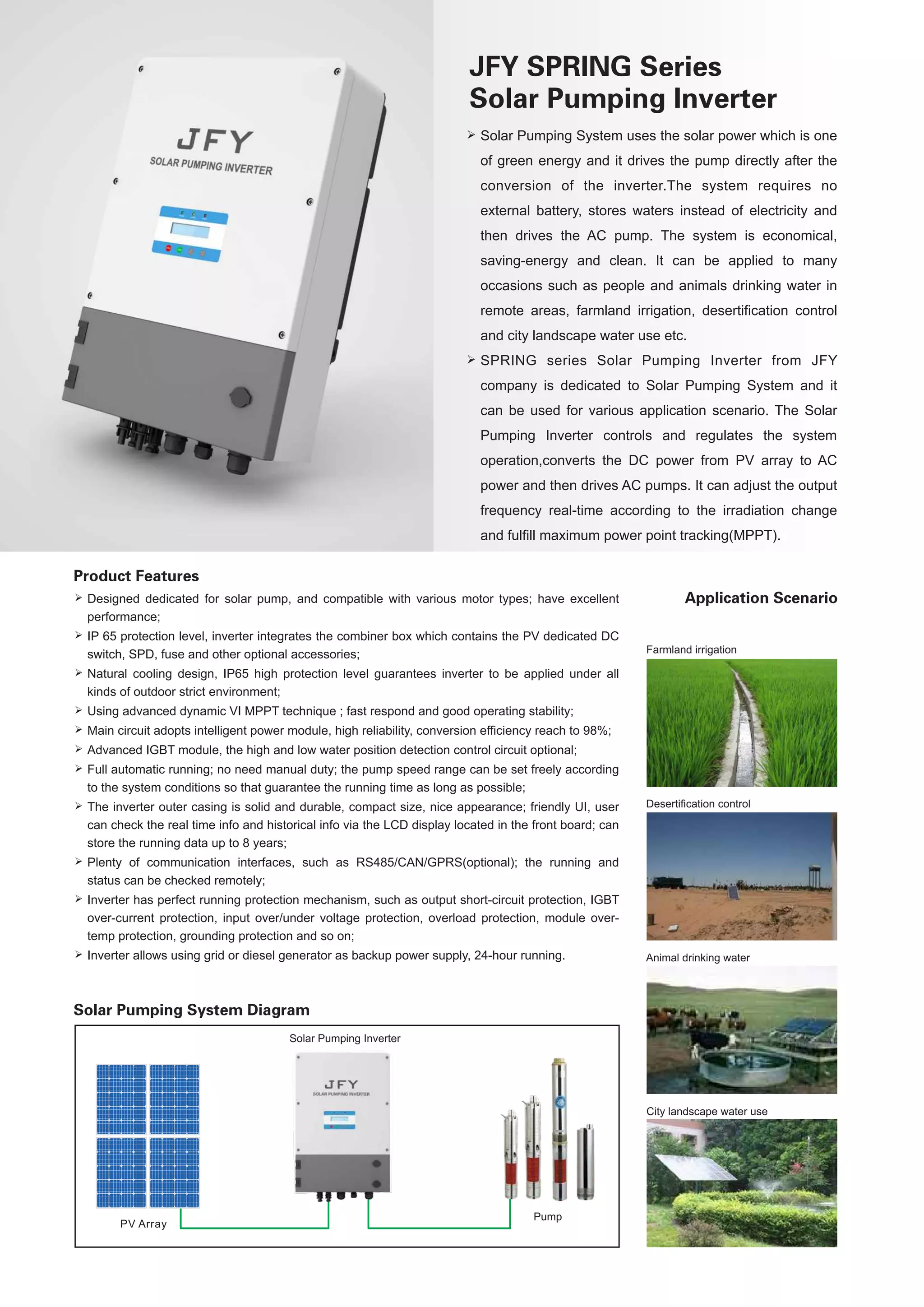 Solar pumping inverter PDF Home Appliances Home & Garden