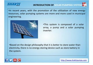 Solar Pumping System