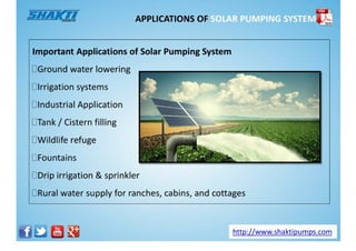 Solar Pumping System