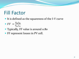 Solar pv cell | PPTX
