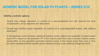 Solar pv grid models generic parameters series_2_of_10 | PPTX