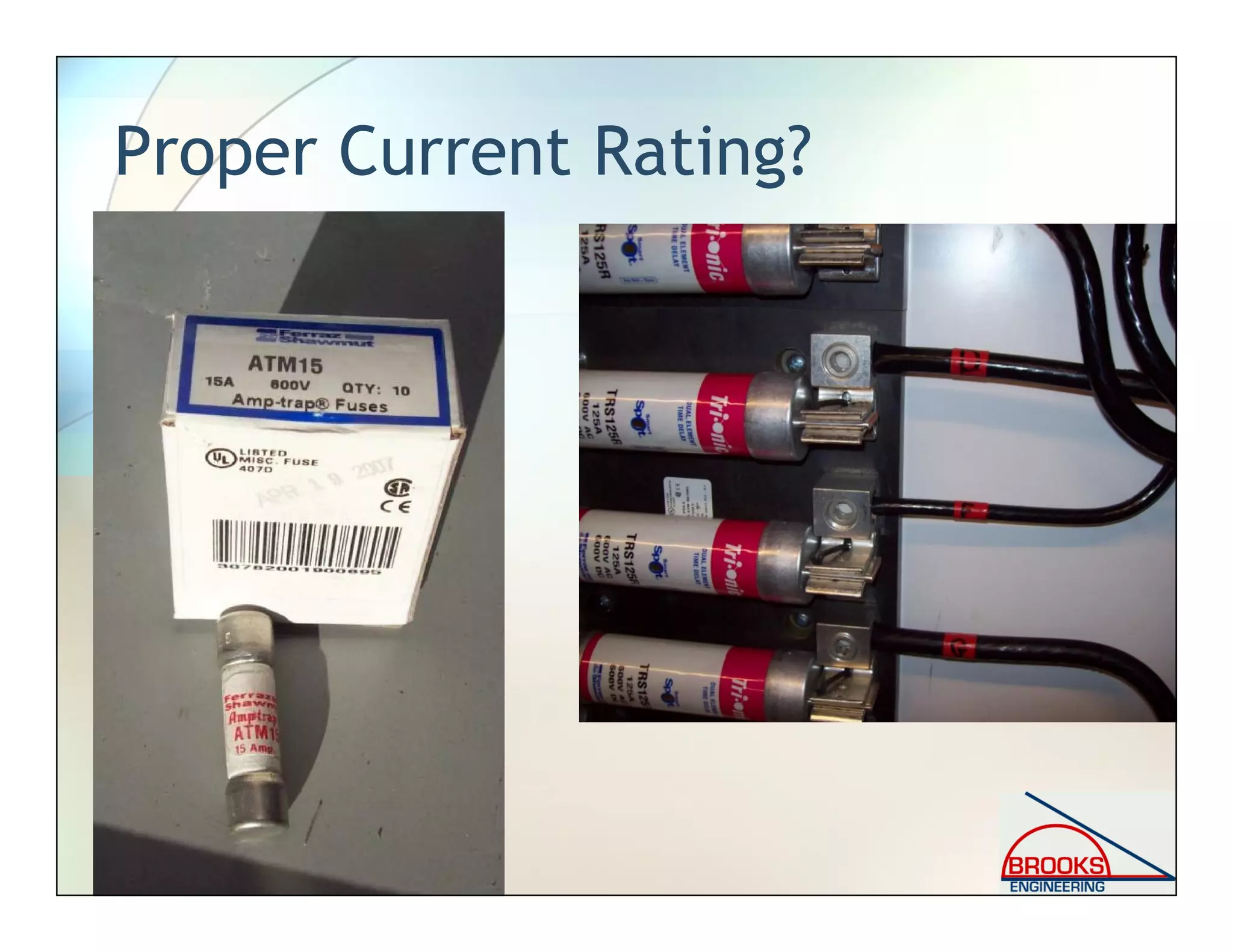 Proper Current Rating?
 