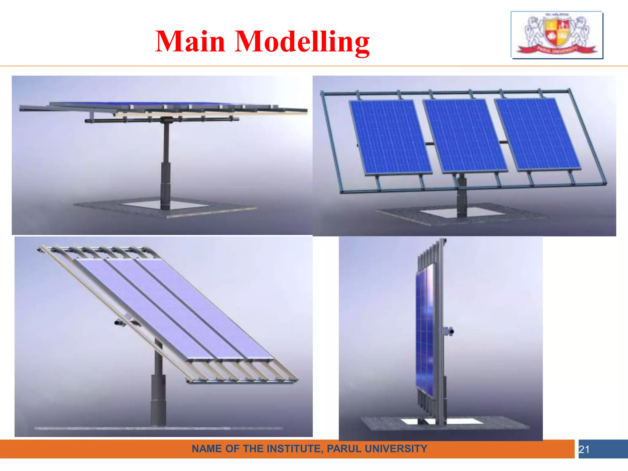 •
NAME OF THE INSTITUTE, PARUL UNIVERSITY
NAME OF THE INSTITUTE, PARUL UNIVERSITY 21
Main Modelling
 