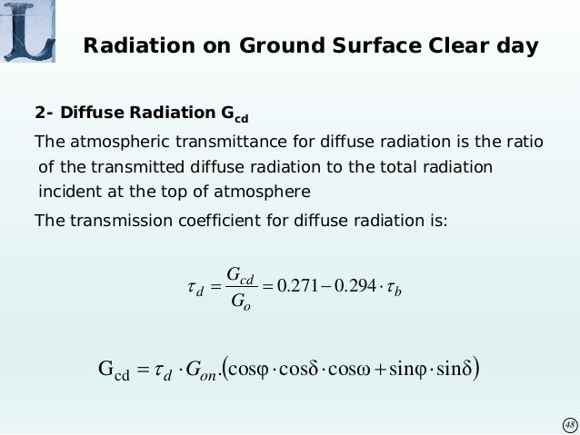 Solar Radiation Calculation