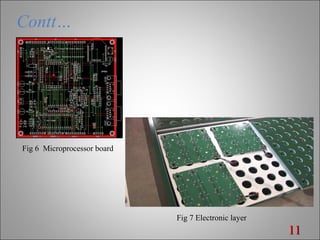 Contt…
1111
Fig 7 Electronic layer
Fig 6 Microprocessor board
 