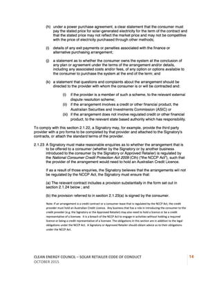 CEC Solar Retailer Code of Conduct | PDF