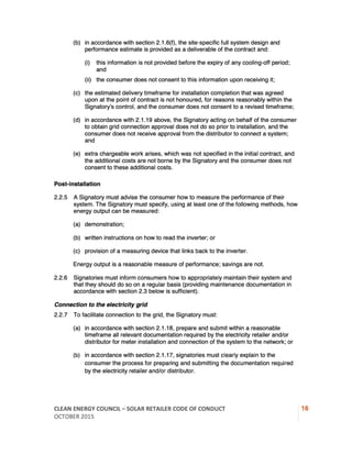 CEC Solar Retailer Code of Conduct | PDF