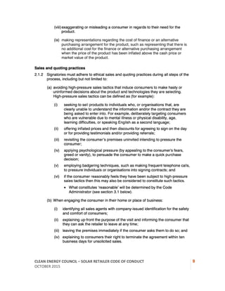 CEC Solar Retailer Code of Conduct | PDF