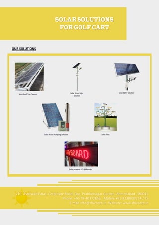 Solar solutions for golf cart