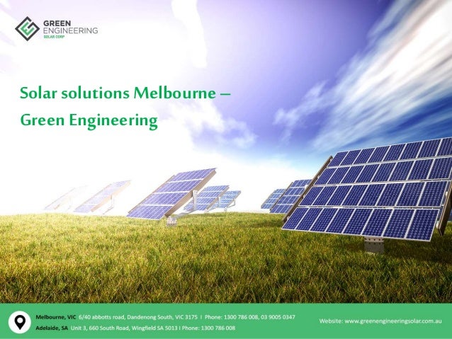 Solar Solutions Melbourne Green Engineering Solar