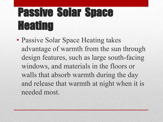 Solar space heating and cooling | PPT