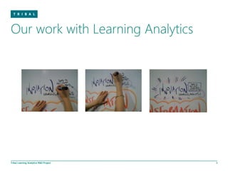 Our work with Learning Analytics




Tribal Learning Analytics R&D Project   3
 