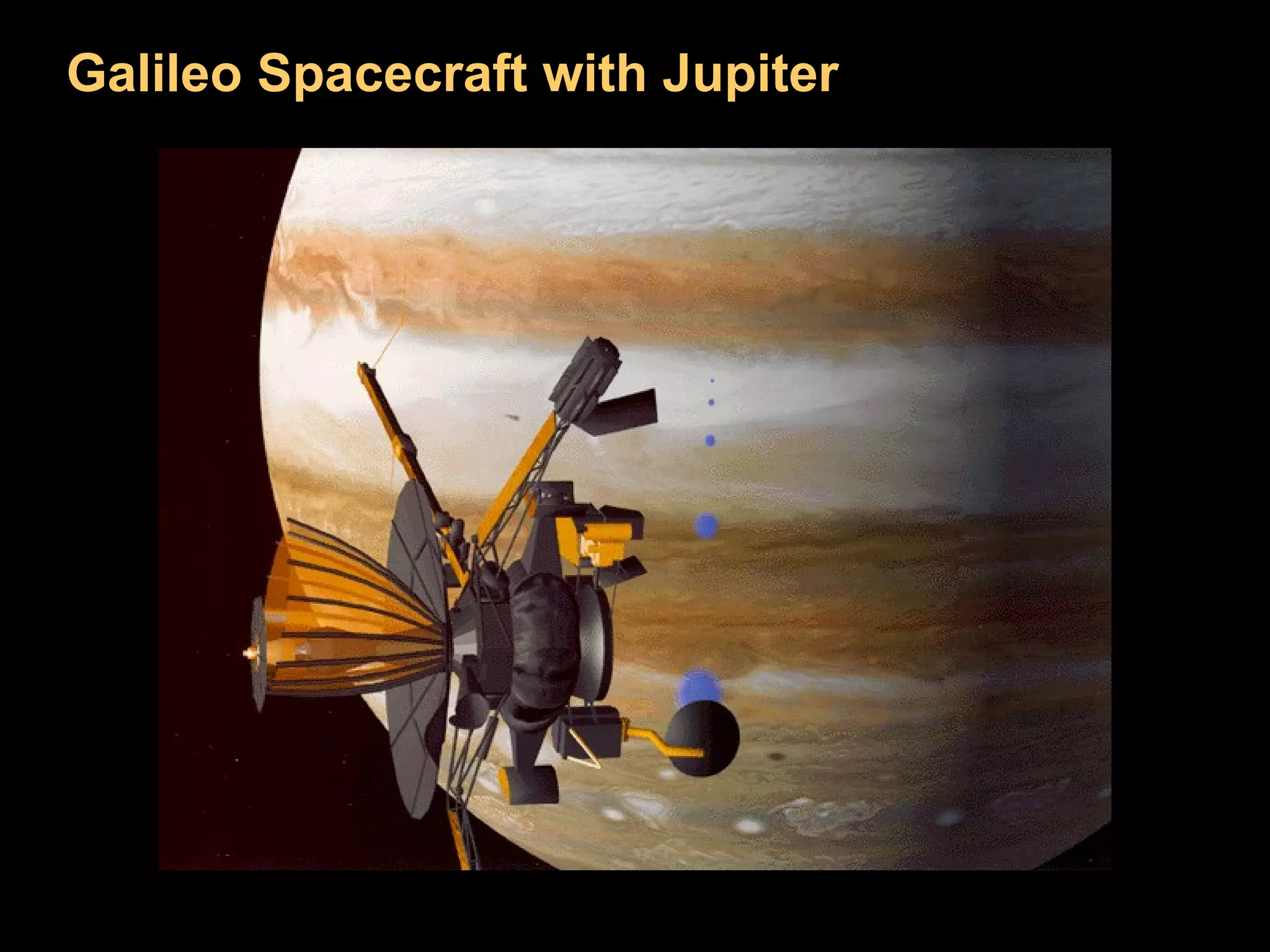 Galileo Spacecraft with Jupiter