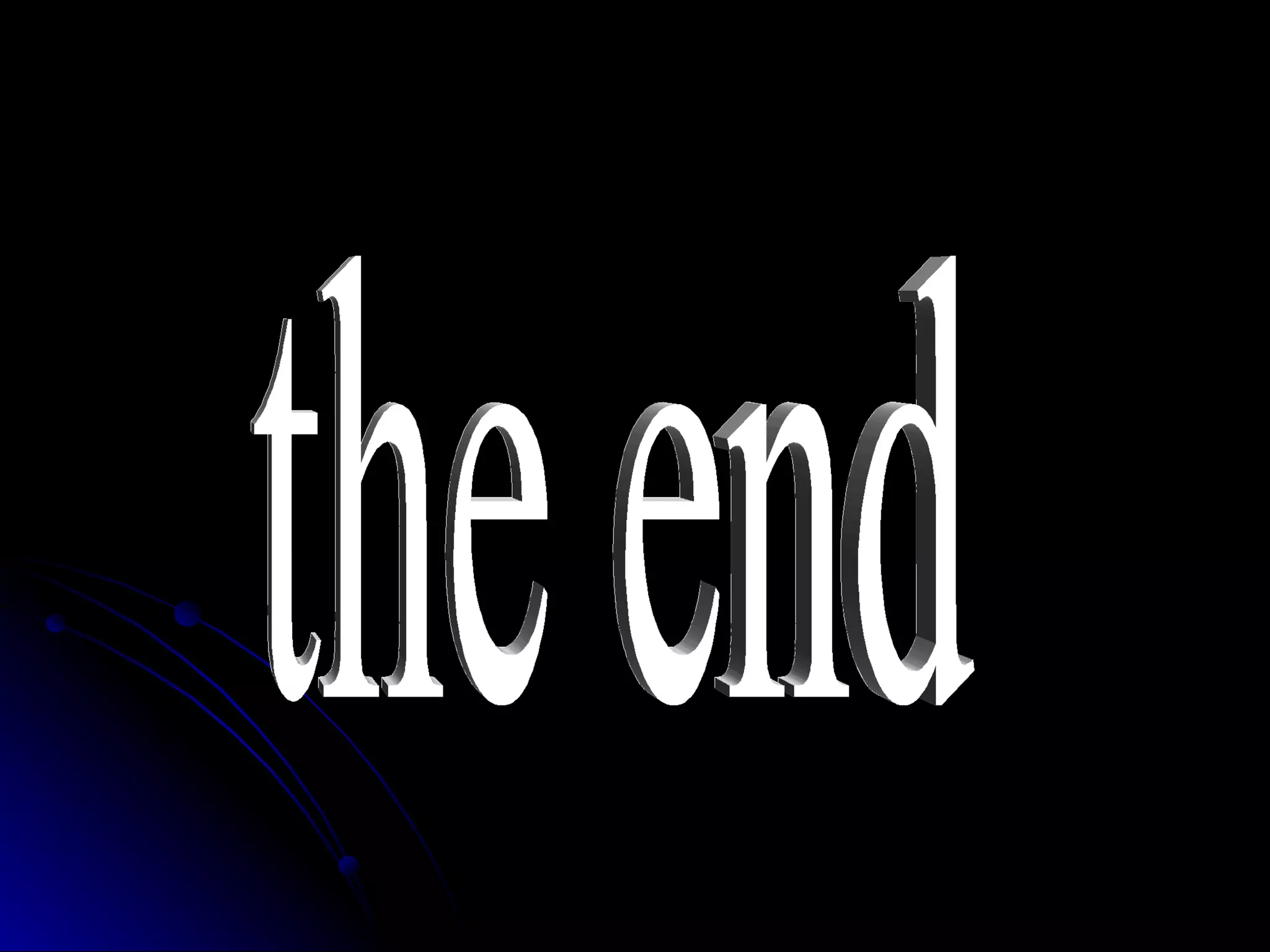 the end 