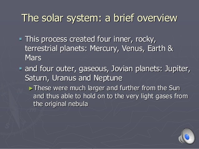 solar system science lecture notes
