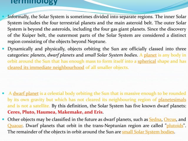 What is Solar system? FORMATION OF SOLAR SYSTEM. SOLAR SYSTEM ...