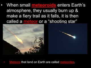 Meteor Formula Our Solar system | PPT
