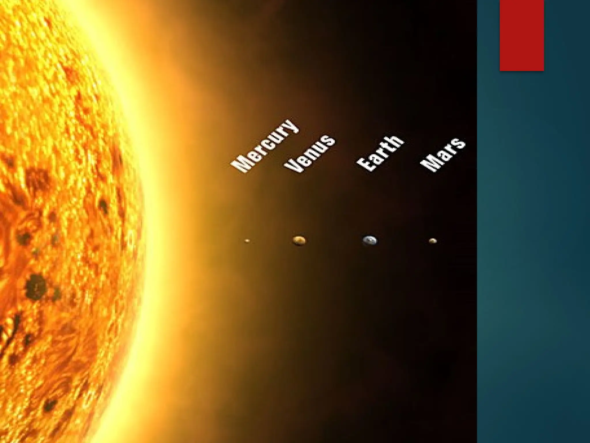The Inner Planets
(Terrestrial Planets)
 