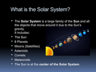 SOLAR SYSTEM.pptx || The infinity solar system | PPTX