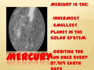 MERCURY IS THE: ,[object Object]