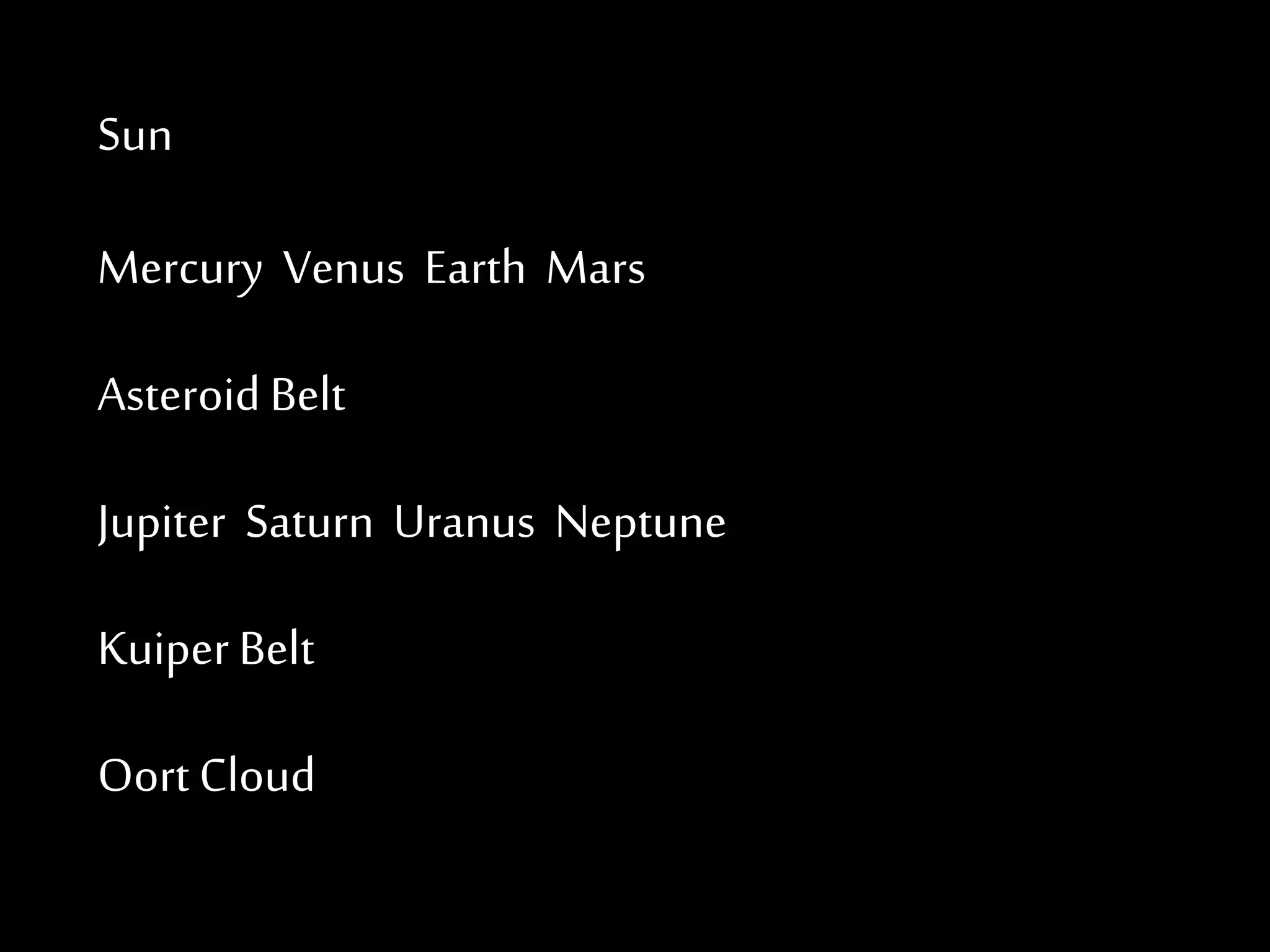 Solor System Classification Solar system classification | PPTX