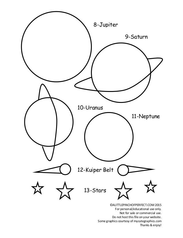 Download Solar system coloring page
