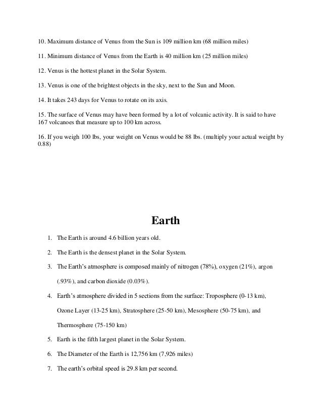 Solar System Lesson Plan