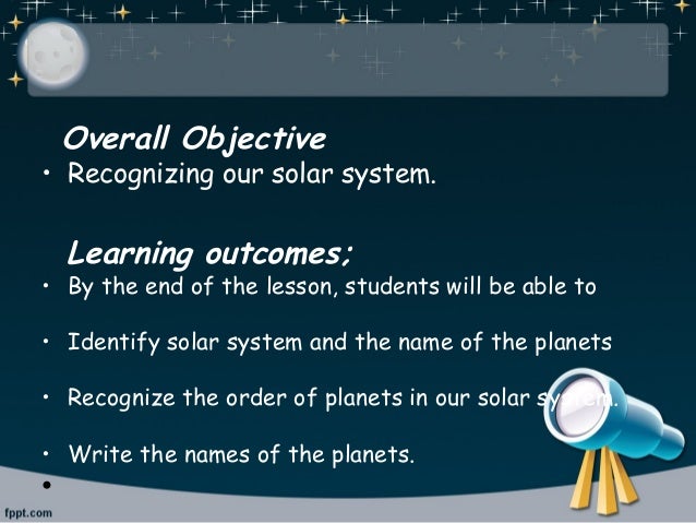 Solar System Lesson Plan