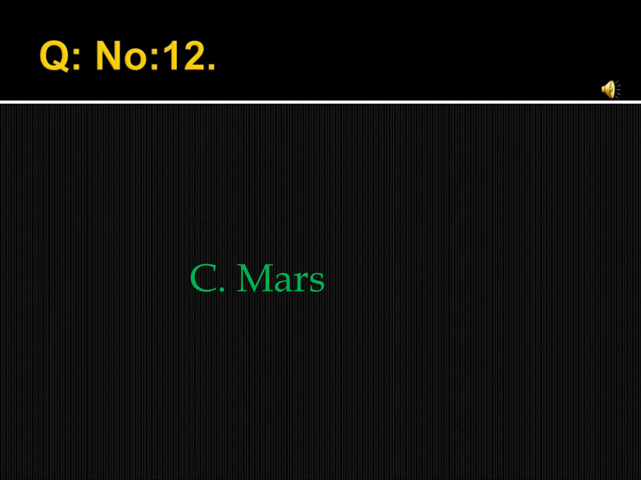 C. Mars
 