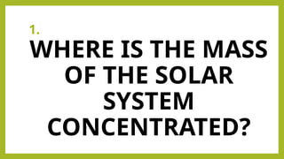 "Exploring the Wonders of Our Solar System Quiz Adventure" | PPTX