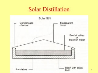 Solar Distillation
8
 