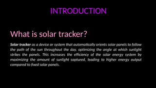 Innovative Solar Tracker System Using ESP32 and Sensors for Enhanced ...