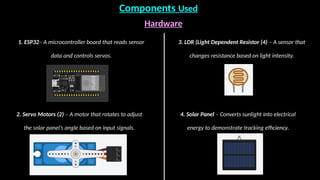 Innovative Solar Tracker System Using ESP32 and Sensors for Enhanced ...