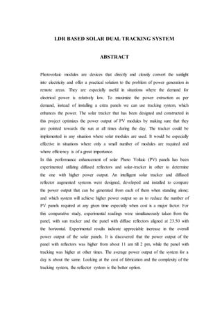Solar tracker report | DOCX