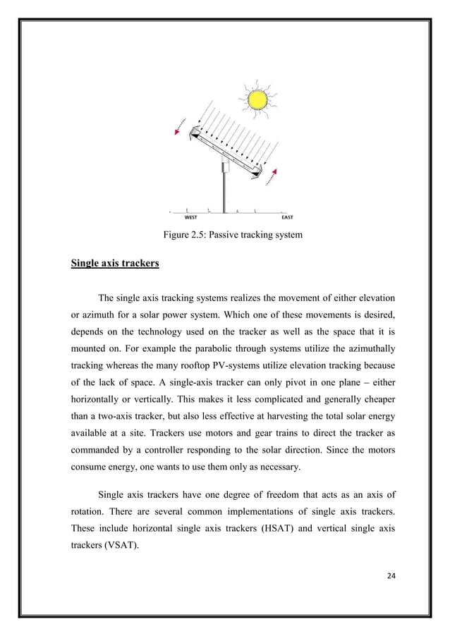 DUAL AXIS SOLAR TRACKER USING LDR AS A SENSOR