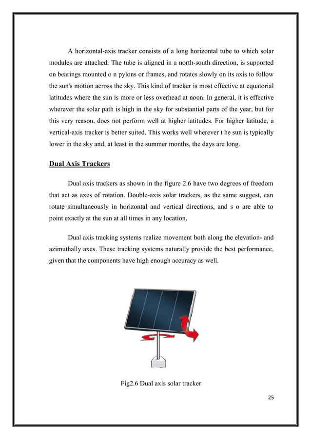 DUAL AXIS SOLAR TRACKER USING LDR AS A SENSOR