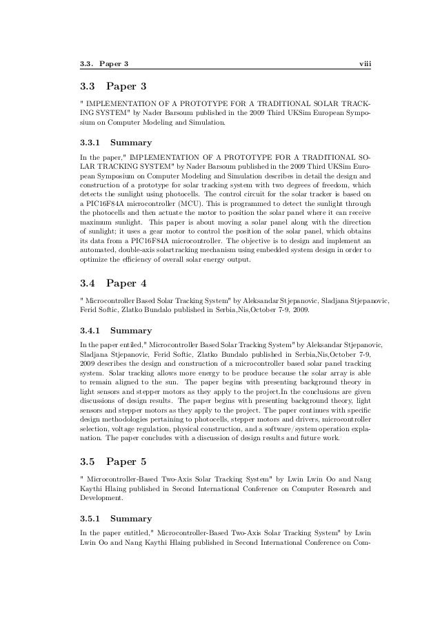 Solar Tracking System